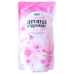 Кондиционер для белья с ароматом розы Porinse Aroma Capsule CJ Lion, Корея, 300 мл
