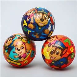 Мягкий мяч PAW PATROL "Алфавит" 6,3см, микс