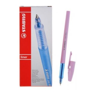 Ручка шариковая 808/FP1041-6 LINER PASTEL синяя 0.7мм ПАСТЕЛЬ ЛАВАНДОВЫЙ STABILO {Малайзия}