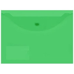 Папка с кнопкой А4 150мкм с карманом для визиток зеленая PK6515G inФОРМАТ {Россия}
