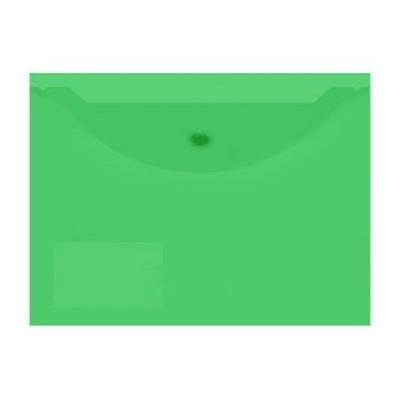 Папка с кнопкой А4 150мкм с карманом для визиток зеленая PK6515G inФОРМАТ {Россия}