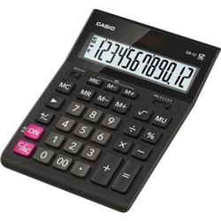 Калькулятор 12 разрядов GR-12 2 питания 35х155х209 мм (394704) черный (аналог 888) CASIO {Китай}