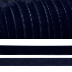Лента бархатная 15 мм TBY LB1554 цвет т-синий 1 метр