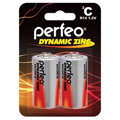Батарейка R14 "Perfeo Dynamic Zinc", на блистере BL2