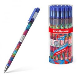 Ручка гелевая ColorTouch Patchworks 0.38 мм синяя 50750 Erich Krause {Китай}