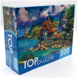 TOPpuzzle  500 элементов "Прибрежный домик" (ХТП500-6822)