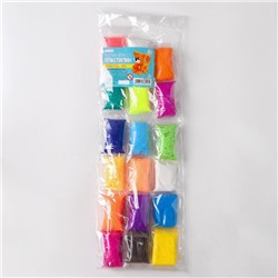 Набор лёгкого прыгающего пластилина 18 цветов МИКС