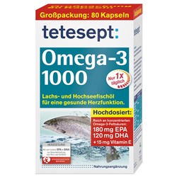 tetesept (тетесепт) Omega-3 1000 80 шт