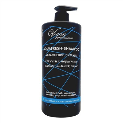 Nexxt Century Шампунь для волос увлажнение и питание / Vegan Professional Aquafresh Shampoo, 1000 мл