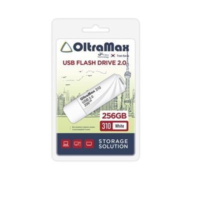 Флеш-накопитель 256Гб USB 2.0 "OltraMax 310" (OM-256GB-310-White) белый