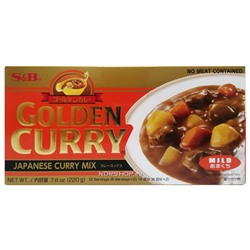 Нежный соус карри микс Golden Curry S and B, Япония, 220 г