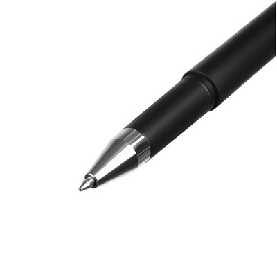 Ручка шар. OfficeSpace (TBbu_68831) синяя, 0.7мм, черный корпус, золотистая подставка