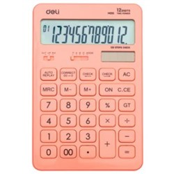 Калькулятор 12 разрядов EM01541 Touch красный (1176699) Deli {Китай}