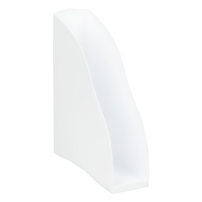 Лоток вертикальный для бумаг СТАММ "Дельта" белый (ЛТВ-30447) ширина 85мм