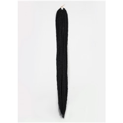 Косы для афрорезинок, 60 см, 15 прядей (CE), цвет чёрный(#1)