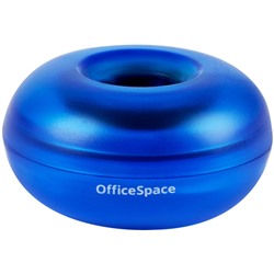 Диспенсер для скрепок магнитный OfficeSpace тонированный, синий (331461)