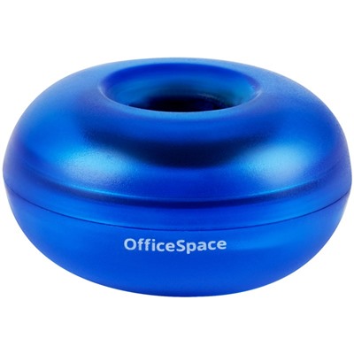 Диспенсер для скрепок магнитный OfficeSpace тонированный, синий (331461)