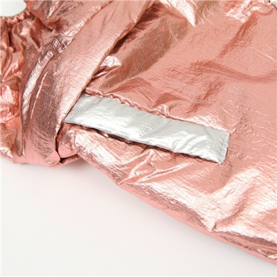 Комбинезон "Блеск", размер 8 (ДС 23 см, ОГ 30, ОГ 22 см), серебряно-розовый