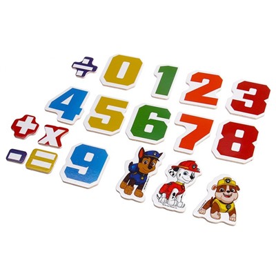 Игрушка деревянная «Щенячий Патруль» магнитная доска «Цифры»