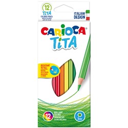 Карандаши Carioca пластиковые "Tita" 12цв. (42793)
