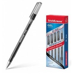 Ручка гелевая G-ICE 0.5мм черная, игольч. наконечник 39004 Erich Krause {Китай}