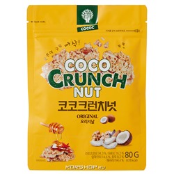 Гранола с оригинальным вкусом Coco Crunch Nut, Корея, 80 г. Срок до 05.04.2022.Распродажа