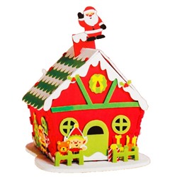 Набор для творчества - создай новогоднее украшение "Дом Деда Мороза"