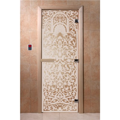 Дверь «Флоренция», размер коробки 190 × 70 см, левая, цвет прозрачный
