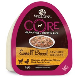 Консервы CORE SMALL BREED для собак мелких пород, курица/утка/горошек/морковь, 85 г