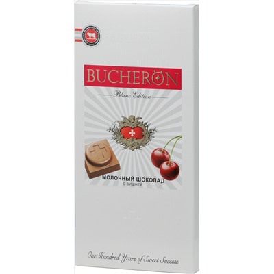 BUCHERON. Blanc Edition. Молочный с вишней 100 гр. карт.пачка