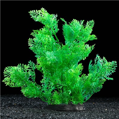 Растение искусственное аквариумное, 28 см, зелёное, 1 шт.