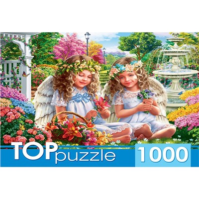 TOPpuzzle 1000 элементов "Два нежных ангелочка" (ХТП1000-2176)