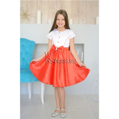 Платье нарядное для девочки арт. ИР-036-1, цвет красный