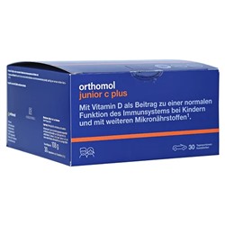 Orthomol junior C plus Kautabletten  Ортомол Витамин С плюс для роста и развития детей, Жевательные таблетки для детей , 30 шт.