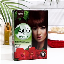 Хна для волос Vatika Henna Hair Colours Burgundy, 6 шт. по 10 г