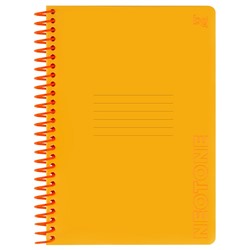 Тетрадь 96л. на пластиковой спирали BG "Neon. Orange" клетка (Т5гр96_пл 58832) пластиковая обложка