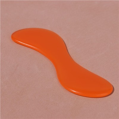 Массажёр гуаша «Клюшка», 13,5 × 5 см, цвет оранжевый