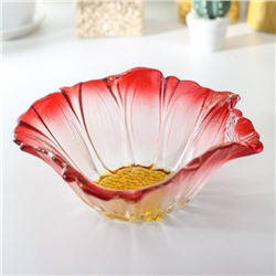 Салатник «Красный цветок», 550 мл, 19,5×8 см