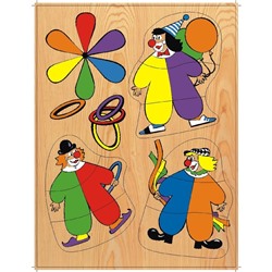 Модель деревянная сборная «Клоуны»
