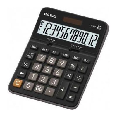 Калькулятор 12 разрядов DX-12B 2 питания 33.2х129х175.5 мм (563823) CASIO {Филиппины}
