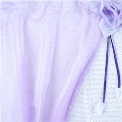 Шторы Розочка 300/175 см цвет фиолетовый