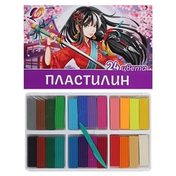 Пластилин ЛУЧ "Аниме" 24цв. 480гр. стек (33С2213-08)