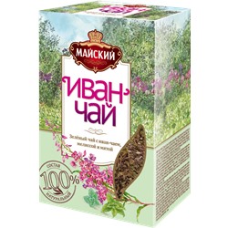 Майский. Иван-чай с зеленым чаем, мелиссой и мятой 75 гр. карт.пачка