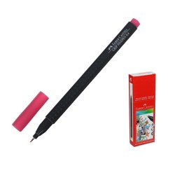 Ручка капиллярная Faber-Castell GRIP, линер 0.4 мм, розовая