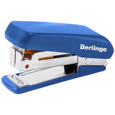 Степлер Berlingo "Comfort" №24/6, 26/6 мини, пластиковый (DSn_20261) синий, до 20л.