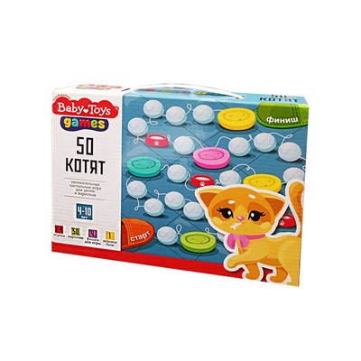 Игра настольная "50 котят" (05073, "Baby Toys") 4-10 лет