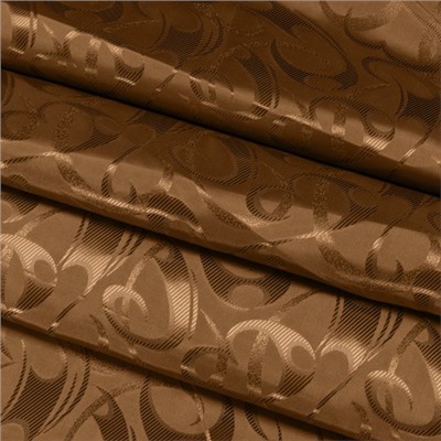 Портьерная ткань 150 см на отрез 10-1 цвет коричневый