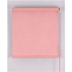 Рулонная штора Blackout, размер 40х160 см, имитация жаккарда «подсолнух», цвет розовый
