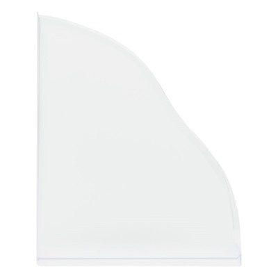 Лоток вертикальный для бумаг СТАММ "Дельта" прозрачный (ЛТВ-30449) ширина 85мм