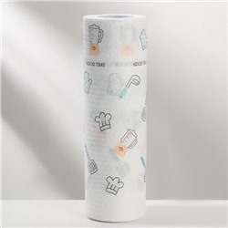 Рулон салфеток универсальных Доляна «Поварёнок», 25×25 см, 50 шт, цвет белый